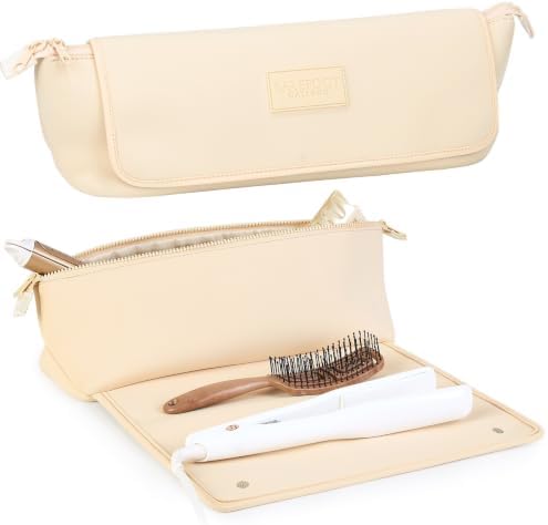 BAREFOOT CARIBOU Hair Tools Travel Bag and Heat Resistant Mat 17" (Ivory) by BAREFOOTCARIBOU