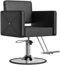 LOUVIXA Barber Chair for Hair Stylist, Height Adjustable Hydraulic Hair Salon Chair, 360 Degrees Rotation, Multi-Function Shampoo Chair for Salon Home Barbershop, Black by LOUVIXA