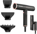 Hair Dryer with Diffuser, Surfit Blow Dryer, Foldable Travel Hairdryer, 110,000 RPM Professional Ionic Hair Dryer for All Hair Types, 1 Min Fast Drying, Precision Styling, No Heat Damage by Tangiplay