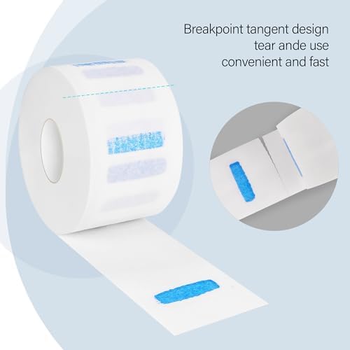 Disposable Barber Neck Paper with Hairdressing Accessory Tool - 5 Rolls & 500 Neck Strips, Barber Supplies - Image 4