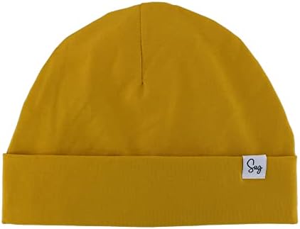 Jersey Beanie Hat for Newborn Baby Boys Girls Silky Satin Lined Hats Bonnet Toddler Infant Little Kids Beanies Caps by Sugarmelon