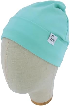 Jersey Beanie Hat for Newborn Baby Boys Girls Silky Satin Lined Hats Bonnet Toddler Infant Little Kids Beanies Caps - Image 2
