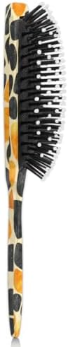 Hair Curler Brush Giraffe Print Detangling Hair Brush for All Hair Types,Hair Straightener Brush Wet and Dry Hair for Adults and Hair Brush for Women - Image 5