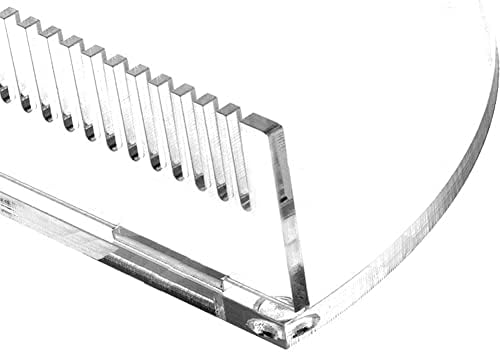 mollensiuer 1 Piece Acrylic Desktop Hair Extension Strands Holder Braiding Hair Rack Display Lightweight Wigs Organizer Rack (Transparent) - Image 3