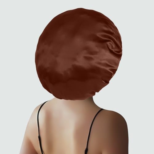 Extra Large Satin Bonnet Hair Cap, 17inches Silk Bonnet for Sleeping - Image 5