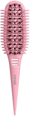 Conair Curl Define Pro Detangling Hairbrush, Tight Curls & Short Hair, Pink by conair