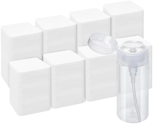 1080PCS Lint Free Nail Wipes with Pump Dispenser by Seonggong