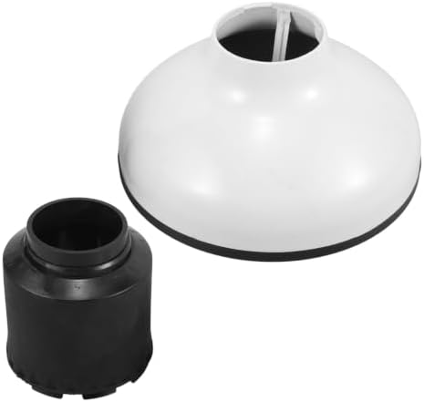 Universal Hair Dryer Diffuser Attachment White 4.2-6.2cm Plastic by Unknown
