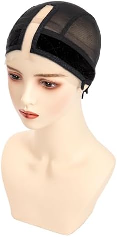 Wig Caps with Grip Band for Keeping Wigs in Place T-shape Wig Caps for Women Adjustable Wig Grip Cap Band Black Stocking Wig Caps Wide HD Transparent Lace for Front Wig Cap for Wig Making - Image 6