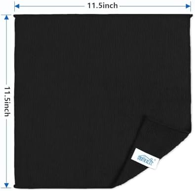 HOMEXCEL Black Microfiber Cleaning Cloth 600 Pack, Microfiber Towel for Cars, Lint Free, Scratch-Free, Highly Absorbent, and Cleaning Rags for House, Window and Glass, Cars, TV Screen 11.5 X11.5 inch - Image 2