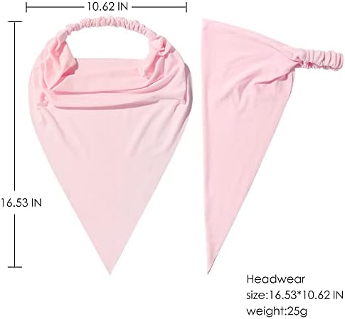 Vercret Hair Scarf Headband for Women,Boho Bandana Pretied Elastic Kerchief - Image 6
