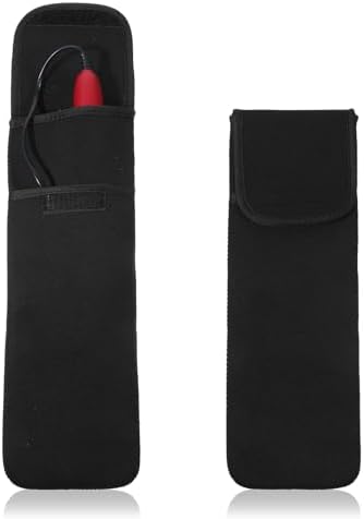 Curling Iron Holder Travel Women's Heat Resistant Curling Irons Case Curlings Wand Travel Storage Bag for Hair Straightener Curlings Irons Flat Iron Hair Tool Organizer for Home, Travel (Black) by Unknown