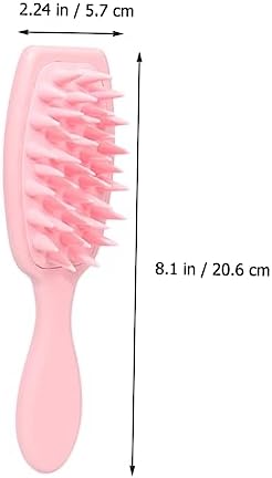 POPETPOP Scalp Massager Shampoo Brush Pink for All Hair Types - Image 6