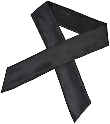 Wig Grip Band Soft Satin Scarf Fashion Headbands for Lace Frontal Wigs Fixing, Makeup, Sports, Yoga, Facial (1 Pcs, Black) - Image 2