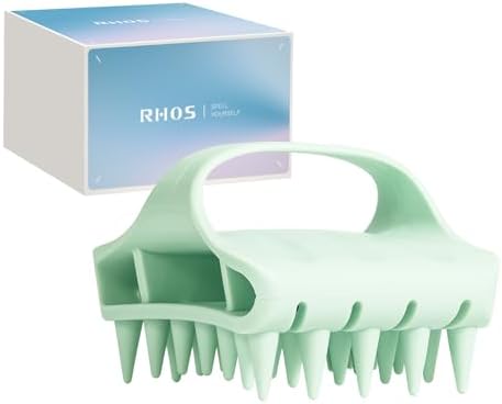 RHOS Scalp Massager Shampoo Brush, Soft Silicone Scalp Scrubber by RHOS