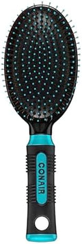 Conair Hair Brush, Detangling, Metal Bristles, Cushion Base, Teal by conair
