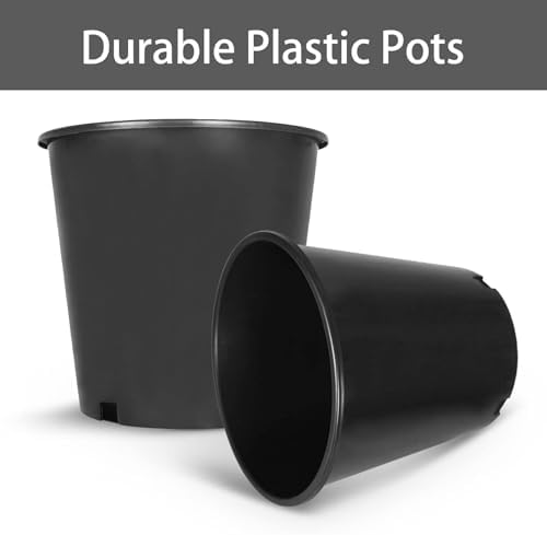 2 Gallon Nursery Pot 10-Pack Plastic Garden Planter Pots - Image 2