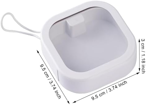 Portable Hair Tie Organizer Hanging Stackable Mini Travel Qtip Organizer Box Case with Clear Lid for Organizing Bandaid Bobby Pin Cotton Swabs Small Items, White - Image 2
