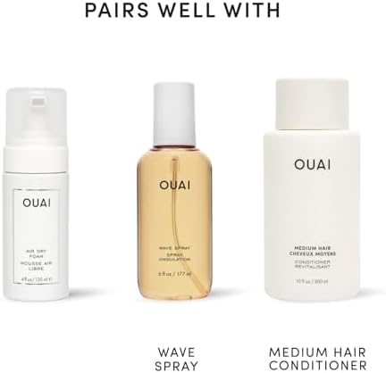 OUAI Air Dry Foam - Hair Mousse for Curly Hair & Beach Waves (4 oz) - Image 7