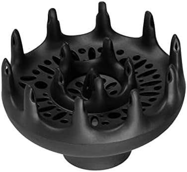 Hair Diffuser Universal Hair Dryer Diffuser Attachment Blow Dryers Diffuser for Curly Wave Thick Hair Black blow dryer diffuser by Peosaard