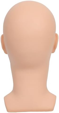 Bald Mannequin Head Male Professional Cosmetology Manikin Head for Wig Making, Display wigs, eyeglasses, hairs, T pins,with Free Clamp - Image 5