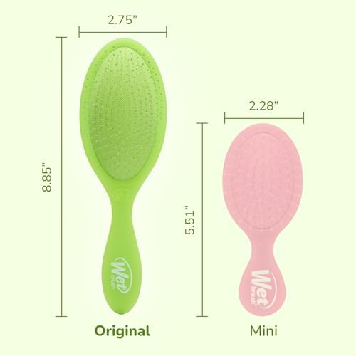 Wet Brush Original Detangler, Lime-a-rita (Summer Quencher), Ultra-Soft IntelliFlex Bristles Glide Through Tangles, Detangling Hair Brush (Wet & Dry), Women & Men, Limited Edition - Image 5
