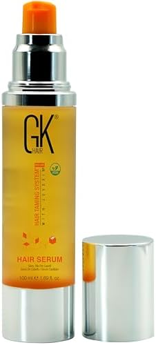 GK HAIR Oil- Argan Oil Hair Serum For Frizzy And Damaged Hair- Perfect For Keratin,Frizzy, Curly, Dry & Damaged ends-Adds Shine and Smooths,Paraben,Phthalate and Sulfate Free (3.4 oz) by GKHAIR