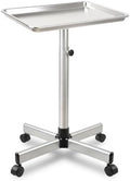 Salon Tray on Wheel, Metal Mayo Stand Tray, Use As Medical Tray, No-Rusting by Qinrunkoi