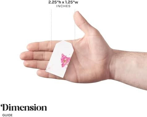 50 Pink Plantable Seed Paper Tags with Wildflower Seeds - Image 3