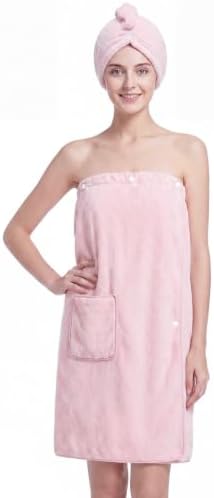 Oversized Bath Towel Wrap for Women with Plus Size Hair Dry Towel Set by HHomeZzz