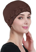 Lace Beanie Sleep Caps Head Coverings for Women Hair Loss by Alnorm