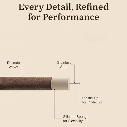 VISOFO Heatless Curls Overnight, Rods for Blowout Look, 3 Set, Brown - Image 5