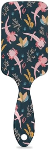 Kids Detangler Hair Brush Hairbrush for Boys Girls, Cute Axolotl Detangling Brush Smooth for Wet Dry Thin Long Curly Hair, Glide Through Tangles with Ease and Massage Scalp by LLCXCSI