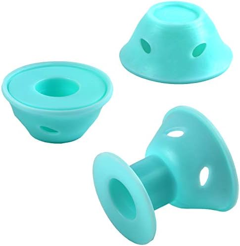 JANYUN 40 Pcs Pale Cyan Hair Rollers,Hair Styling Tools for Girl Women - Image 3