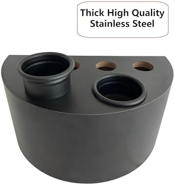 Hair Dryer Holder Organizer, 3.0 Inch 2pcs Open Hair Styling Dryer Holder Tube Package 2pcs Salon Station Hair Dryer Organizer Holder Tube Black Color - Image 4