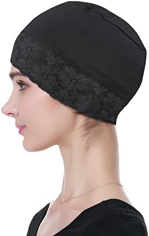 Lace Beanie Sleep Caps Head Coverings for Women Hair Loss - Image 5