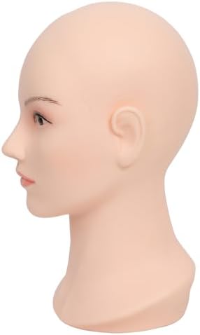 Female Life Size Bald Mannequin Head Professional Cosmetology for Wig Making, Display Wigs,Glasses,Eyeglasses, hairs, T pins,with Free Clamp - Image 5