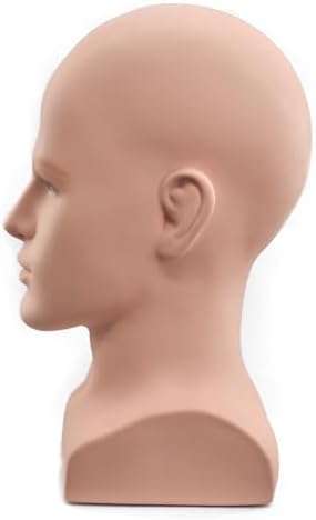 Male Mannequin Head Professional Manikin Head for Display Wigs Hats Headphone Mask Sunglasses Jewelry and Scravat Display Stand (L90-fuse) - Image 5