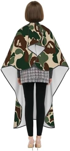 Adult Barber Cape,Camo Camouflage Professional Salon Haircut Capes,Haircut Kit Hairdressing Apron - Image 3