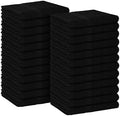 Avalon Towels Salon Towel - Black Hand Towels Bulk Pack of 24 - 100% Cotton Absorbent Spa, Facial & Gym Towel for Working Out - 16x27 Inches (Not Bleach Proof) by AvalonTowels