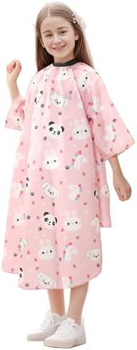 PERFEHAIR Kids Haircut Cape with Sleeves - Adjustable Snap Closure, Barber Cape for Boys & Girls, Professional Salon-Quality Hair Cutting Cape, Cute Animal Print, for Home & Salon Use by PERFEHAIR