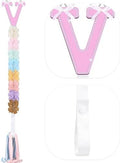 POVETIRE Letter Bow Holder Hair Bow Organizer, Ribbon Hair Clips Storage Hair Bows Hanging Baby Headband Holder Hair Accessories Organizer Display Decors Baby Nursery Toddler Girls Room-V by POVETIRE