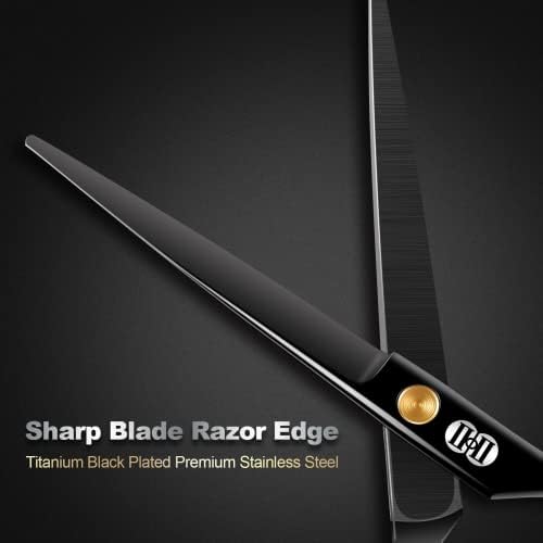 CIICII Hair Cutting Scissors, 6.5 Inch Barber Haircut Scissors Kit (Black) - Image 5
