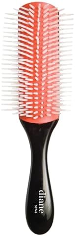 Diane Pro Nylon Pin Styling Hair Brush for Detangling, Separating, Shaping and Defining Wet Thick or Curly Hair, Glides Through Tangles with Ease by Diane