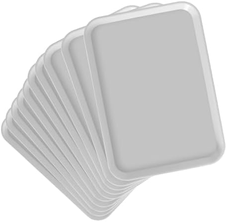 JMU 10 Pcs Gray Dental Procedure Tray Flat Tray Size B 13.25" X 9.75" by JMU
