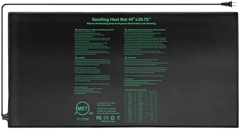 Seedling Heat Mat,20"x20.75" Heat mats for Seed Starting,Waterproof Plant Heating Mat Heating Pad for Seed Germination,Hydroponic Heating Pad Seed Starter by RCSLL