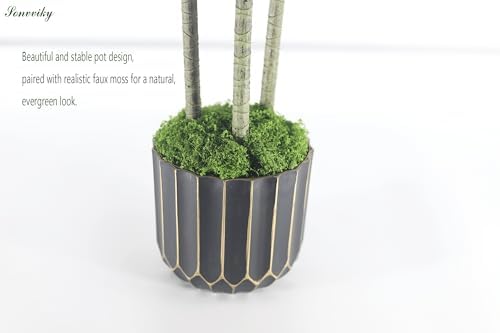 4FT Artificial Dracaena Tree with Black Pot, Large Faux Plants Indoor - Image 6