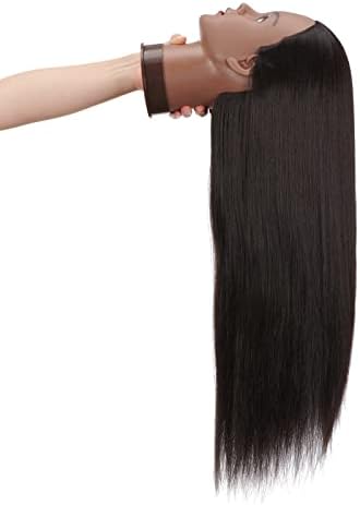 Hairingrid 26"-28" Mannequin Head Synthetic Fiber Hair Training Manikin - Image 4