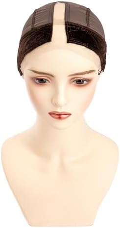 Wig Caps with Grip Band for Keeping Wigs in Place T-shape Wig Caps for Women Adjustable Wig Grip Cap Band Brown Stocking Wig Caps Wide HD Transparent Lace for Front Wig Cap for Wig Making - Image 6