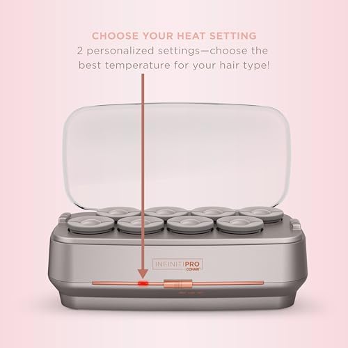 Conair Hot Rollers, INFINITIPRO, Ceramic Flocked, 2" Barrel, 8-Pc - Image 3